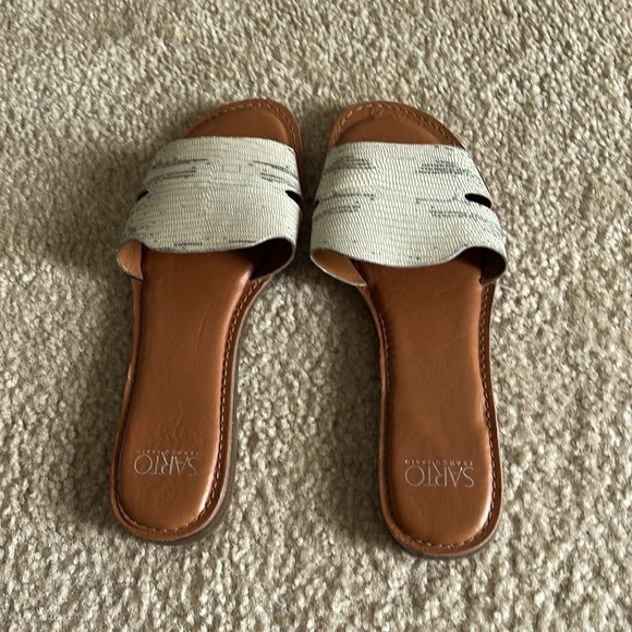 Franco Sarto Women A-GINELLE snake leather slippers size 8.5 - Picture 2 of 8